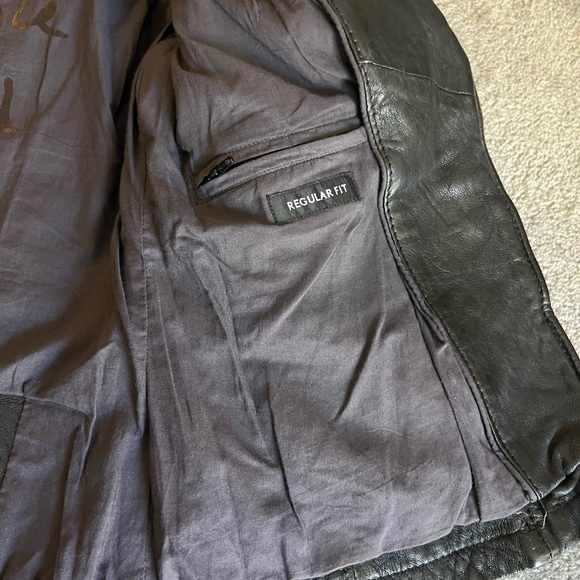 Mauritius Happy Leather Studded Moto Jacket Size M - Picture 5 of 6